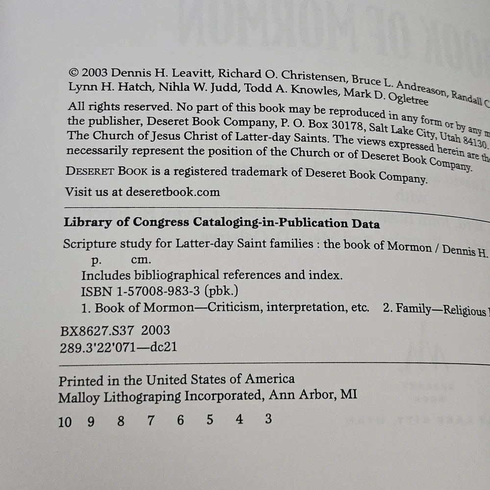Scripture Study for Latter-Day Saint Families:‎ The Book of Mormon